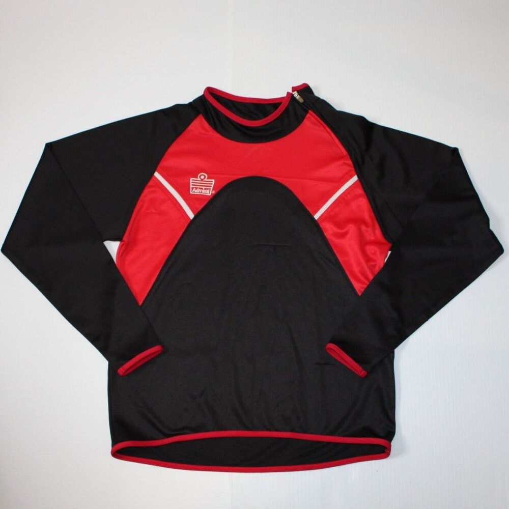 Admiral Boy's Base Layer Activewear Black & Red Long Sleeve Top size Youth Large